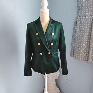💥NWT Chico's velveteen velor Swiss pine Blazer jacket A72